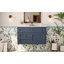 Meuble-lavabo mural de 36 po, armoire de rangement flottante avec 2 tiroirs, 1 tiroir basculant, 3 trous en céramique simple-827665806-827665807