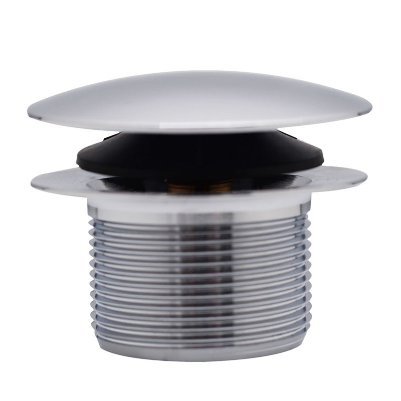 12" & 4" Sch. 40 ABS Tip-Toe Bathtub Leg Drain with No-Hole Overflow, Polished Chrome