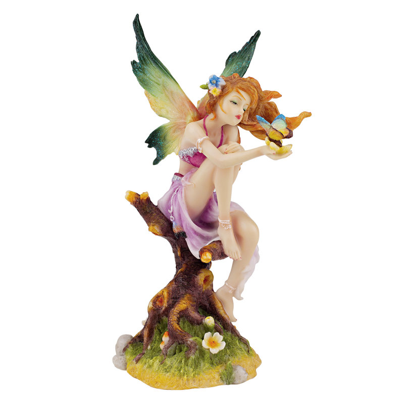 Kiss of the Butterfly Fairy Figurine