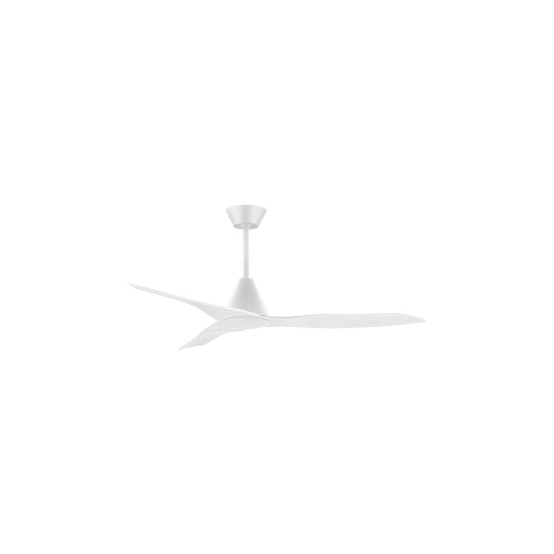 110cm Ceiling Fan with LED Lights, White, White