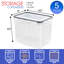 Contenants de rangement pour aliments Sorbus - paquet de 5 avec couvercles hermétiques à quatre boutons pression - 121 oz / 15 tasses
