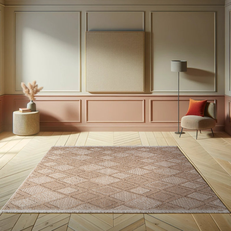 Petroni Cotton Geometric Rug, Runner 3'4" x 8'11"