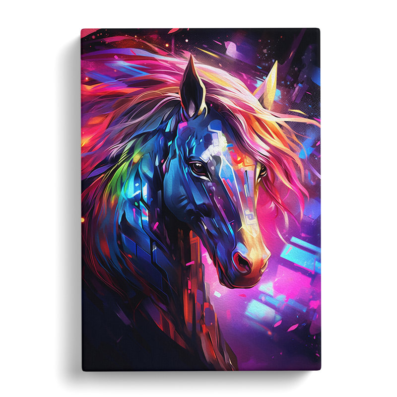 Pony Futurism - Wrapped Canvas, 50cm H x 35cm W x 3cm D
