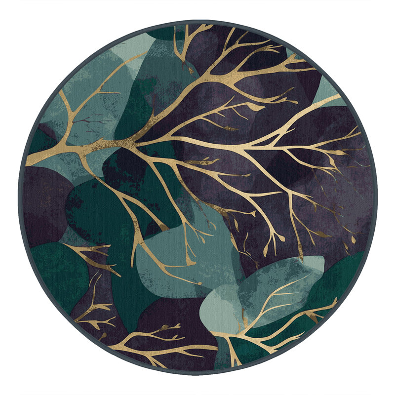 Whispering Willows Rug, Round 8'