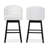 Upholstered Counter Stool with Solid Wood Frame-20238976