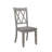 Set Of 2 Transitional Double-X Back Design Dining Room Chair, Kitchen Chair-1806020049