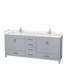 Sheffield 79" Double Bathroom Vanity Base Only-31336920