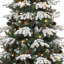 Arbre de Noël artificiel en forme d'épinette floqué / givré 7,5 pi-255621508