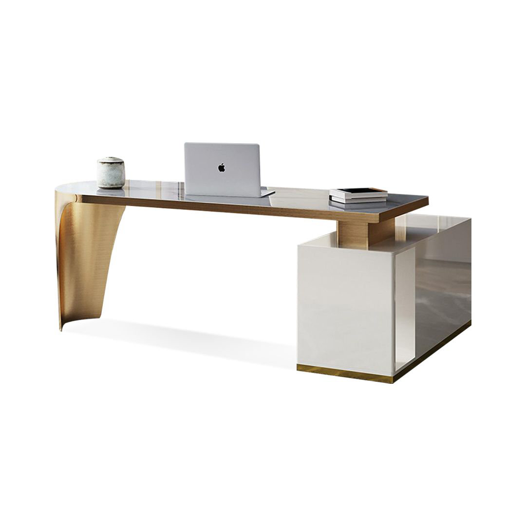 Wardrobe Trendsetter LShaped Executive Desk with Hutch and