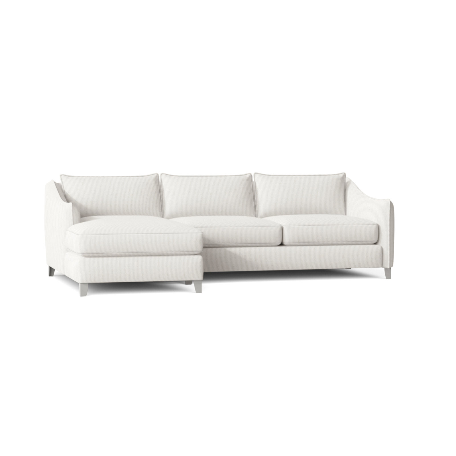 Seyfried 101 " Patio Sectional, Cream Outdoor Poly 6070-002