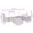 Vidaxl Garden Sofa Set Beige, Cream White