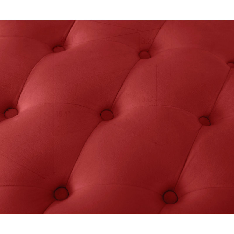 Fauteuil inclinable Classical, Velours rouge