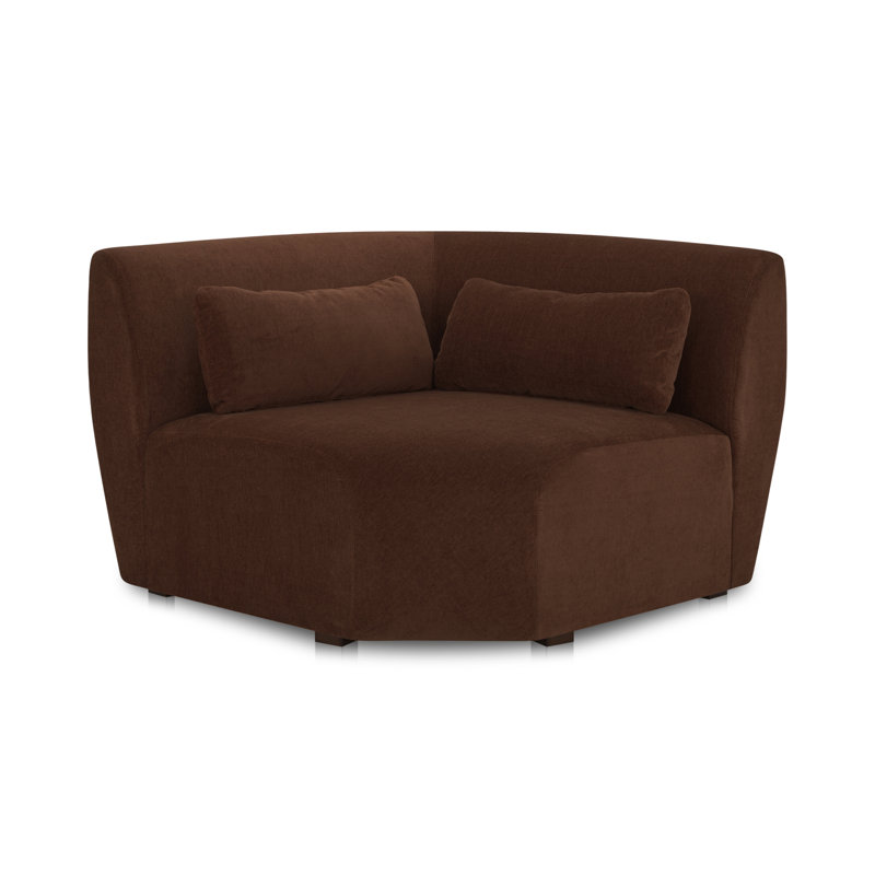 Anson Corner Chair, Chestnut Brown