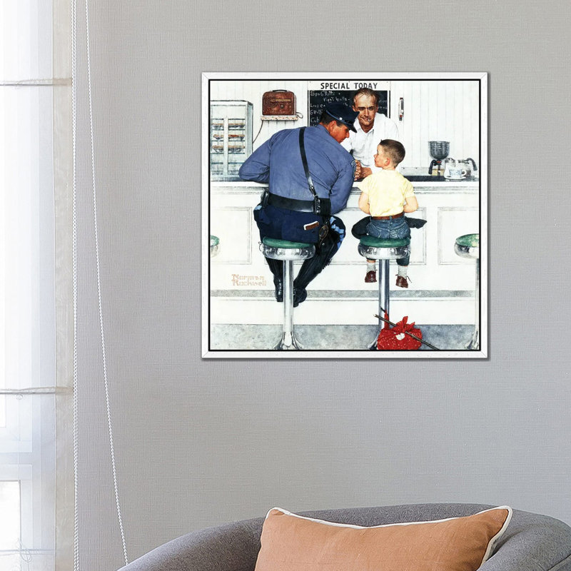 Runaway by Norman Rockwell - Gallery-Wrapped Canvas Giclée on Canvas, Classic Wood, 66.04 cm H x 66.04 cm W