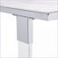 Chrome moderne Table basse en acrylique pour le salon, facile à nettoyer avec des roulettes verrouillables
