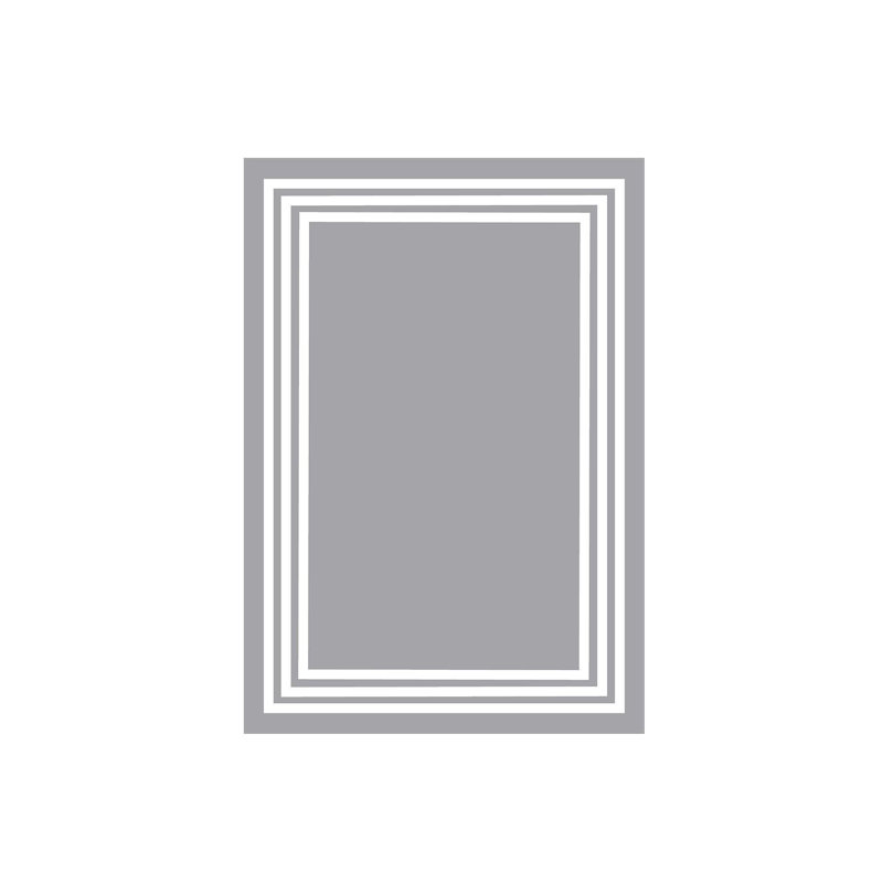 Tapis moderne avec envers antidérapant, Tapis de couloir 2 pi 7 po x 9 pi 10 po