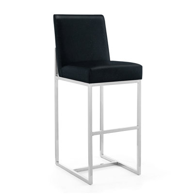 Baptista Upholstered Counter Stool with Metal Frame
