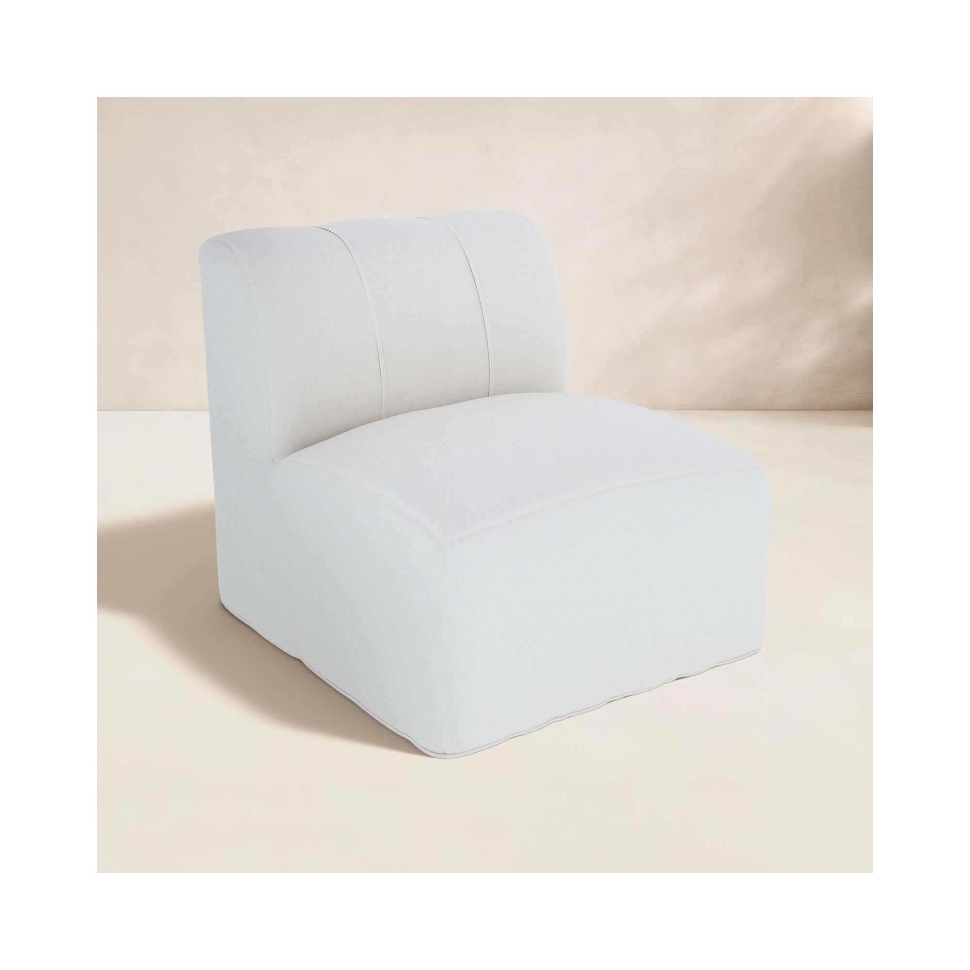 Praia Patio Chair, Canvas White Sunbrella® Canvas