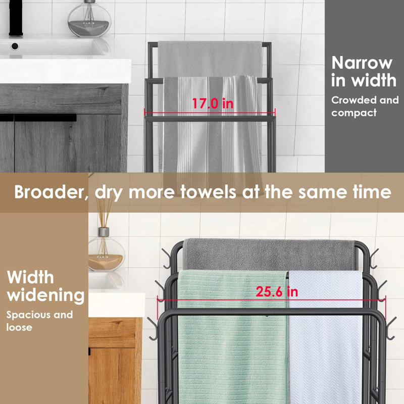 3 Wall Towel Stand