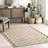Karlianne Trellis Seagrass and Jute Blend Area Rug-1662282565