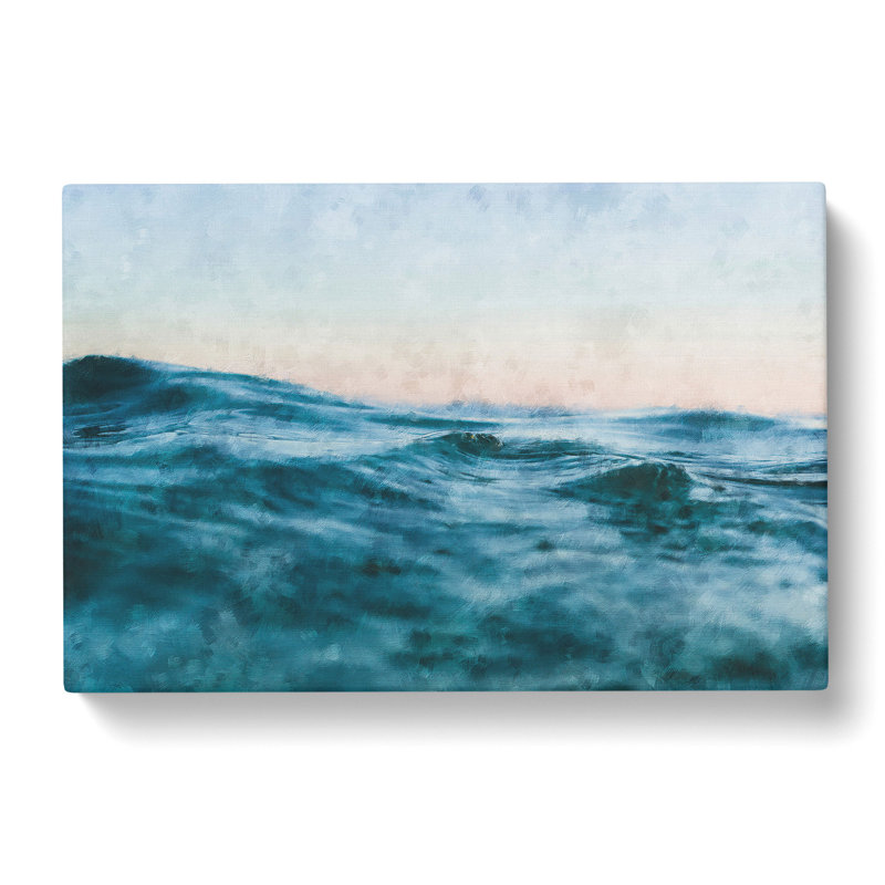 Rising Ocean - Wrapped Canvas Painting, 50cm H x 76cm W x 3cm D