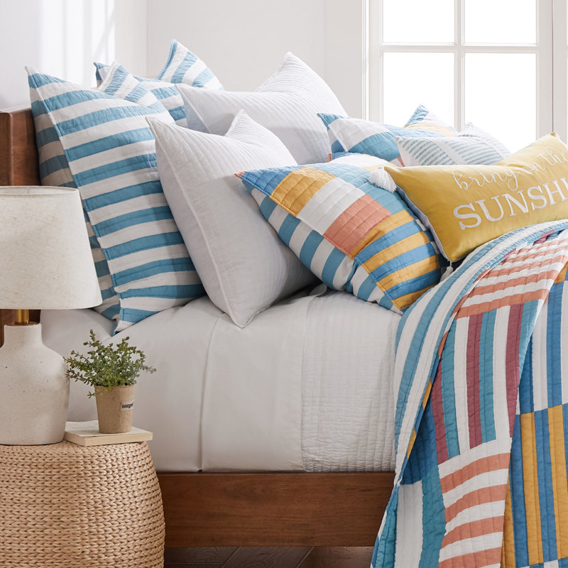 Ensemble de 2 taies décoratives Sol Stripe Patch