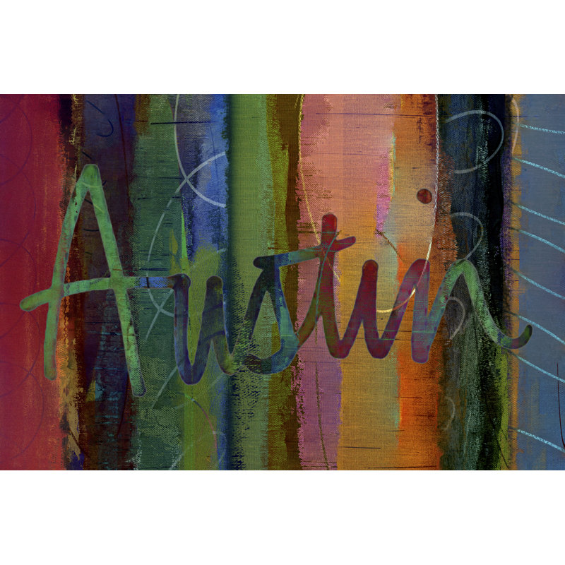 Abstract Austin - Painting, 51 cm H x 76 cm W, Wrapped Canvas