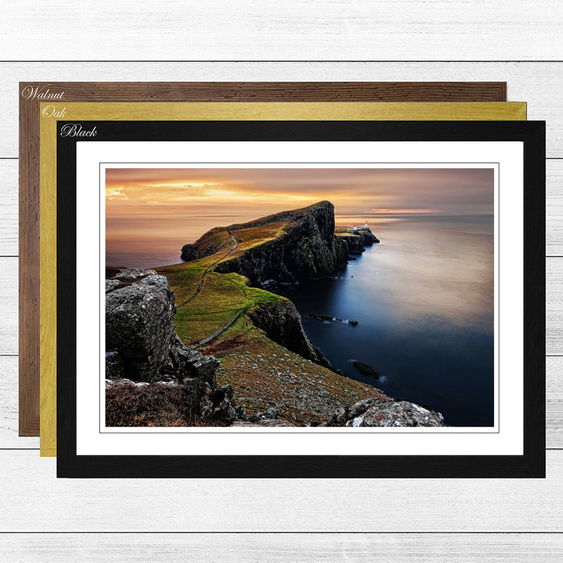 Single Picture Frame Print, Black
