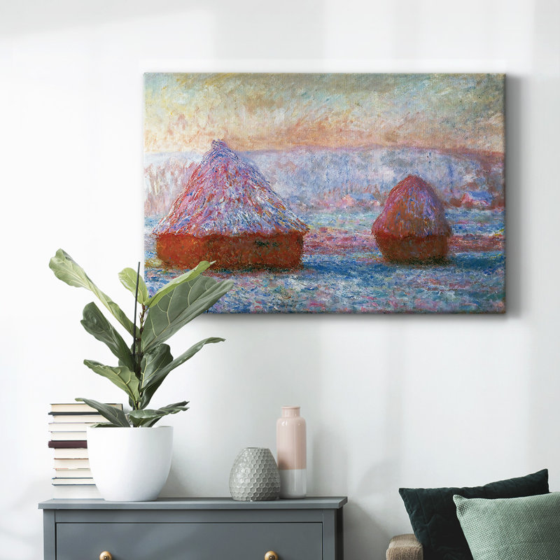 Grainstacks at Giverny, Morning Effect, 1889, toile tendue avec châssis, H 24 po x l 36 po