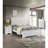 1Pc Modern Glam Style Two Drawers Nightstand Solid Wood Crystal-Like Diamond Tufted Texture Finish Bedroom Furniture White