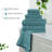 Martex Ultimate Solid 6 Piece Larkspur Teal Towel Set-115845225