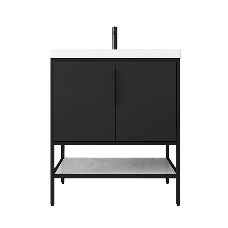 Ensemble de meuble-lavabo simple 30 po, Gris