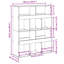 Angelinne 100cm W Bookcase-1511870389-1511870390
