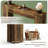 Rustic Coffee Table,Sturdy Console Table,Wooden Hallway Table