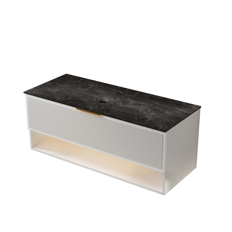 Armoire murale 48 "avec un tiroir et une tablette ouverte