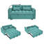 Versatile Convertible Sofa-Bed In 3 Lengths, Modern Velvet, With Pull-Out Bed And Adjustable Backrest, USB Port, Ashtray And Swivel Phone Holder.-1294609760