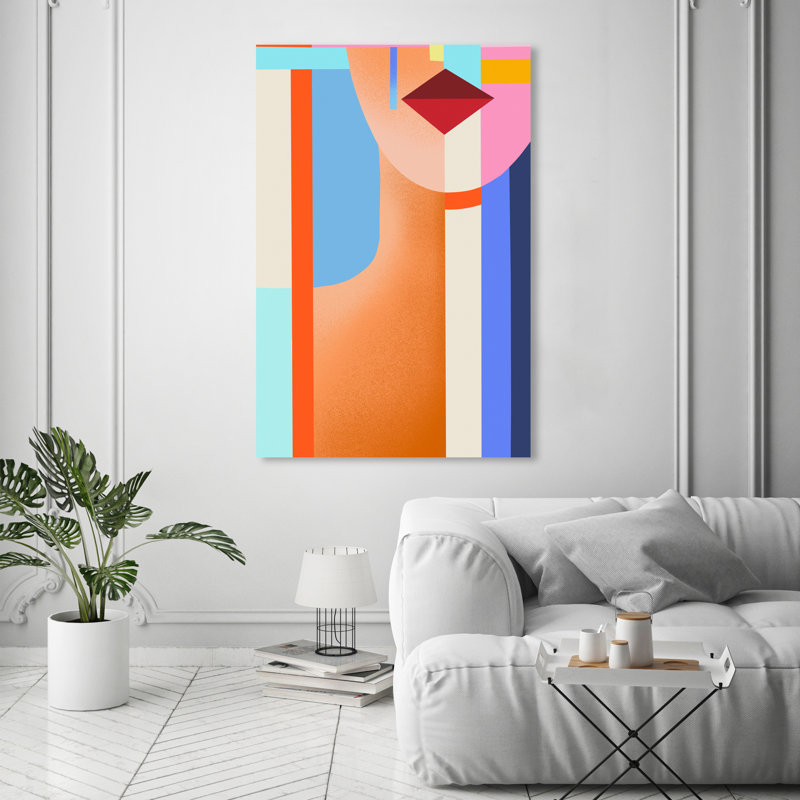 Abstract Shaped Lady III Print, Wrapped Canvas, 54" H x 36" W