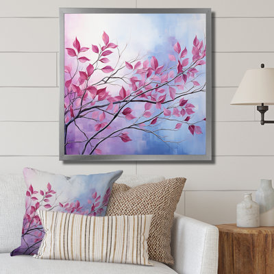 Magenta Motion Leaf, style minimaliste I