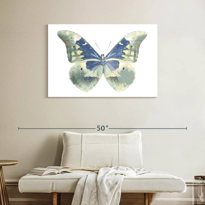 Brampt Butterfly In Indigo, 26" H x 39" W
