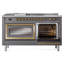 ILVE Nostalgie II Noblesse 60 in Dual Fuel Range 7 Burner, Griddle, Frenchtop-1606748021-1606748031