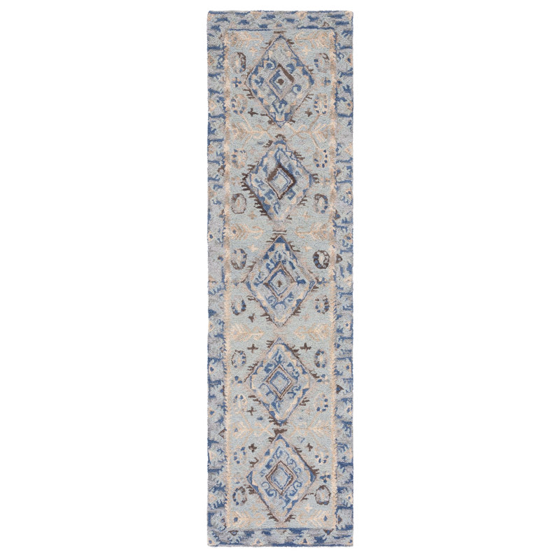 Deyoung Hand Tufted Wool Southwestern Rug, Runner 2'3" x 7'