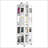 4-Tier All-Steel Rotating Bookshelf With 360° Wheels-1009076491