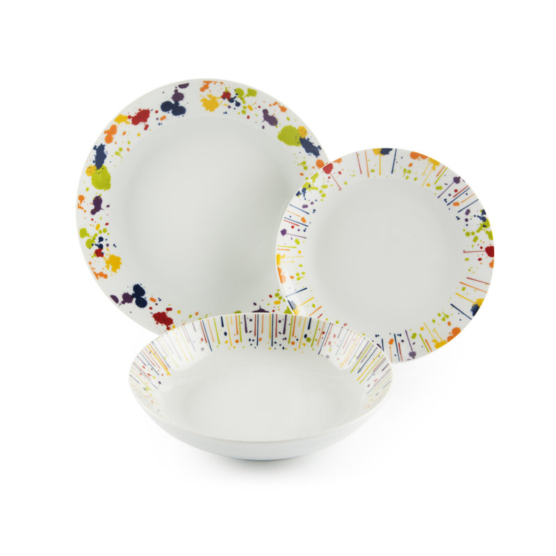 Dripping Dinnerware Set 18 Piece - Service for 6