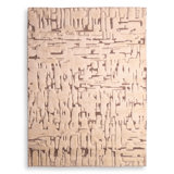 Eminence Hand Knotted Wool Abstract Area Rug in Beige/Ivory