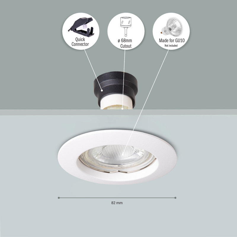 Ailiana 7.8cm Recessed Lighting Kit