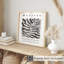 «Botanical Matisse Leaf» noir et beige, reproduction d'art moderne sans cadre Mid-Century-624007514