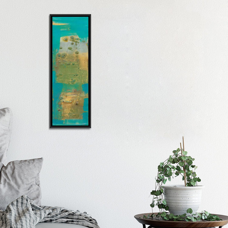 «Reedy Blue V» par Sue Jachimiec, impression sur toile tendue sur châssis, H 36 po x l 12 po x P 1,5 po