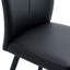 Chaises d'appoint modernes en métal noir, conception élégante pour les salons et les bars