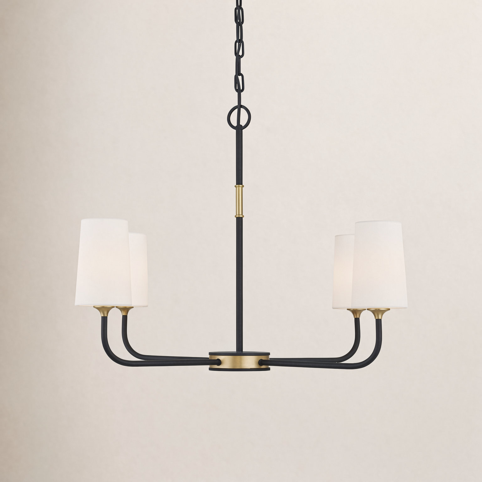 4 - Light Dimmable Chandelier, 97.25" H x 34" W x 34" D