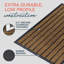Tapis de porte durable - Tapis d'entrée extérieur antidérapant - Paillasson avant à profil bas-805170209-805170208